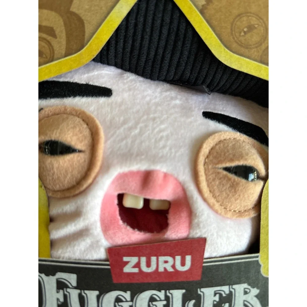 Zuru Fuggler Fuggstars Plush Monster Elvis OS Pink NIB Star Hat Funny Ugly Toy